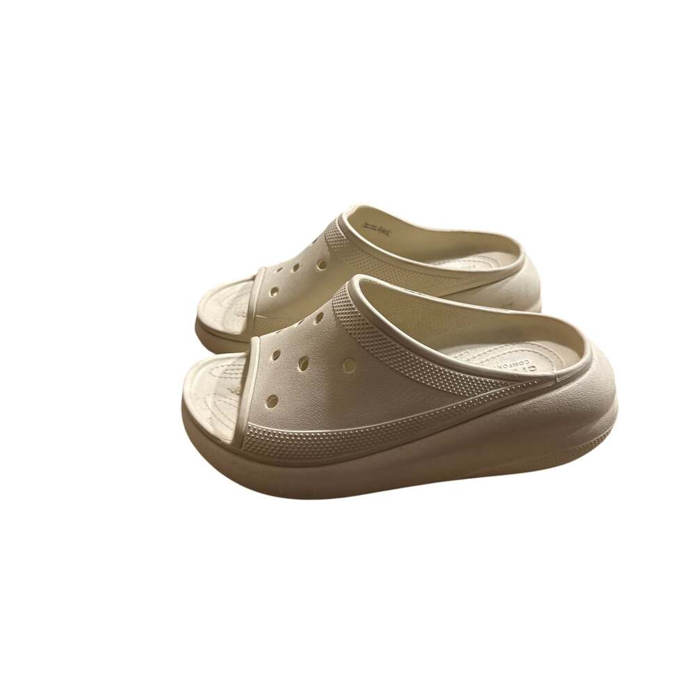 Crocs Womens 8 Mens 6 Beige Platform Slide Sandals Chunky Cream Nordstrom